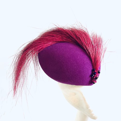 Purple Angora Feather Pill Box 02 | Wendy Louise Designs